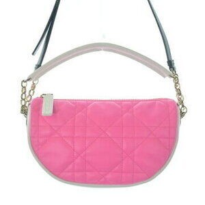 Christian Dior Shoulder Bag Pink White